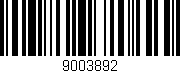Código de barras (EAN, GTIN, SKU, ISBN): '9003892'