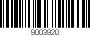 Código de barras (EAN, GTIN, SKU, ISBN): '9003920'