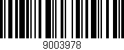 Código de barras (EAN, GTIN, SKU, ISBN): '9003978'
