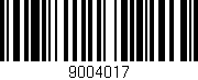 Código de barras (EAN, GTIN, SKU, ISBN): '9004017'