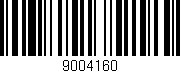 Código de barras (EAN, GTIN, SKU, ISBN): '9004160'
