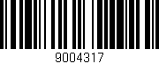 Código de barras (EAN, GTIN, SKU, ISBN): '9004317'
