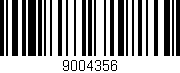 Código de barras (EAN, GTIN, SKU, ISBN): '9004356'