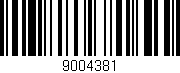 Código de barras (EAN, GTIN, SKU, ISBN): '9004381'