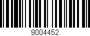 Código de barras (EAN, GTIN, SKU, ISBN): '9004452'