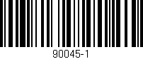 Código de barras (EAN, GTIN, SKU, ISBN): '90045-1'