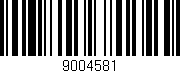 Código de barras (EAN, GTIN, SKU, ISBN): '9004581'