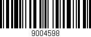 Código de barras (EAN, GTIN, SKU, ISBN): '9004598'