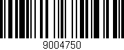 Código de barras (EAN, GTIN, SKU, ISBN): '9004750'
