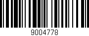 Código de barras (EAN, GTIN, SKU, ISBN): '9004778'