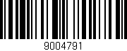 Código de barras (EAN, GTIN, SKU, ISBN): '9004791'