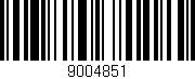 Código de barras (EAN, GTIN, SKU, ISBN): '9004851'