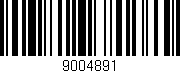Código de barras (EAN, GTIN, SKU, ISBN): '9004891'