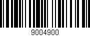 Código de barras (EAN, GTIN, SKU, ISBN): '9004900'