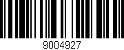 Código de barras (EAN, GTIN, SKU, ISBN): '9004927'