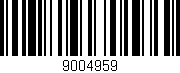 Código de barras (EAN, GTIN, SKU, ISBN): '9004959'