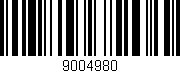 Código de barras (EAN, GTIN, SKU, ISBN): '9004980'