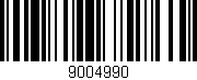 Código de barras (EAN, GTIN, SKU, ISBN): '9004990'