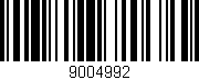 Código de barras (EAN, GTIN, SKU, ISBN): '9004992'