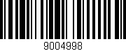 Código de barras (EAN, GTIN, SKU, ISBN): '9004998'