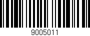 Código de barras (EAN, GTIN, SKU, ISBN): '9005011'