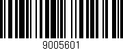 Código de barras (EAN, GTIN, SKU, ISBN): '9005601'