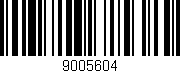 Código de barras (EAN, GTIN, SKU, ISBN): '9005604'