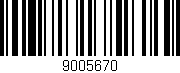 Código de barras (EAN, GTIN, SKU, ISBN): '9005670'