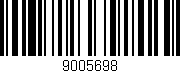 Código de barras (EAN, GTIN, SKU, ISBN): '9005698'