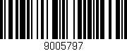 Código de barras (EAN, GTIN, SKU, ISBN): '9005797'