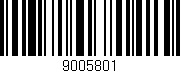 Código de barras (EAN, GTIN, SKU, ISBN): '9005801'