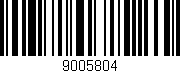 Código de barras (EAN, GTIN, SKU, ISBN): '9005804'