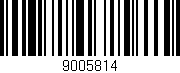 Código de barras (EAN, GTIN, SKU, ISBN): '9005814'