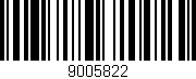 Código de barras (EAN, GTIN, SKU, ISBN): '9005822'