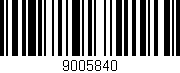 Código de barras (EAN, GTIN, SKU, ISBN): '9005840'