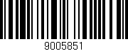 Código de barras (EAN, GTIN, SKU, ISBN): '9005851'