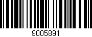 Código de barras (EAN, GTIN, SKU, ISBN): '9005891'