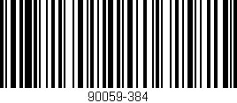 Código de barras (EAN, GTIN, SKU, ISBN): '90059-384'