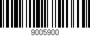 Código de barras (EAN, GTIN, SKU, ISBN): '9005900'