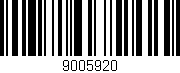 Código de barras (EAN, GTIN, SKU, ISBN): '9005920'