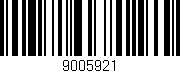 Código de barras (EAN, GTIN, SKU, ISBN): '9005921'