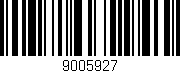Código de barras (EAN, GTIN, SKU, ISBN): '9005927'