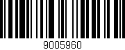 Código de barras (EAN, GTIN, SKU, ISBN): '9005960'