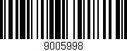 Código de barras (EAN, GTIN, SKU, ISBN): '9005998'