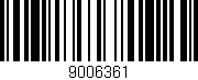 Código de barras (EAN, GTIN, SKU, ISBN): '9006361'