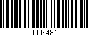 Código de barras (EAN, GTIN, SKU, ISBN): '9006481'