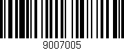 Código de barras (EAN, GTIN, SKU, ISBN): '9007005'