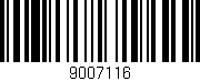 Código de barras (EAN, GTIN, SKU, ISBN): '9007116'