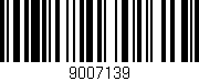 Código de barras (EAN, GTIN, SKU, ISBN): '9007139'