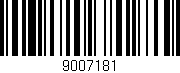 Código de barras (EAN, GTIN, SKU, ISBN): '9007181'